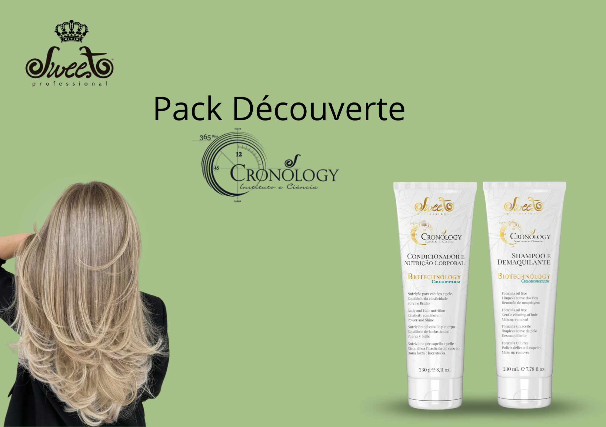CRONOLOGY HOME CARE 1 Shampoo + 1 Conditioner - 230ml